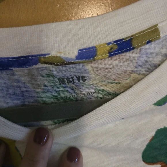 Anthropologie Maeve Multicolor Abstract Sweatshirt - Picture 2 of 2